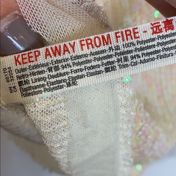 NWT Free People Sequin Gold Rush Mini Dress - Picture 9 of 11